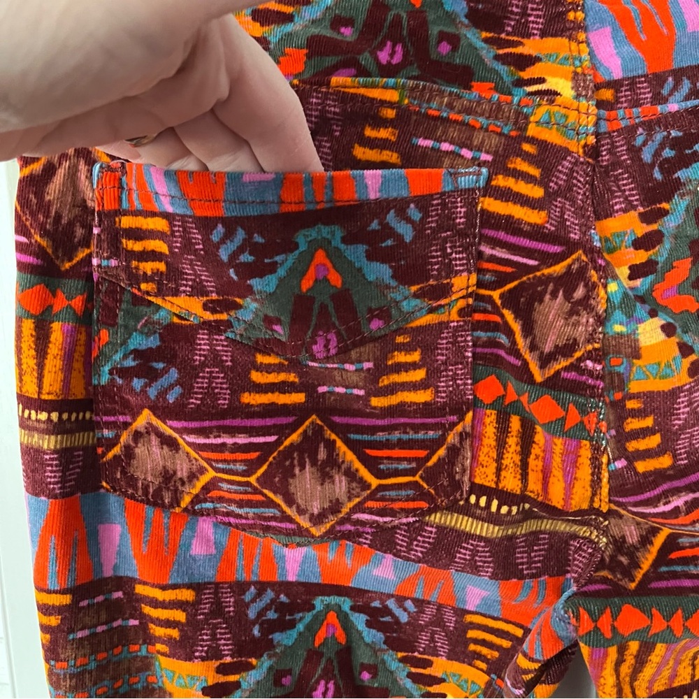 We The Free Orange Multi Aztec-Print Bootcut Pants - Picture 6 of 10